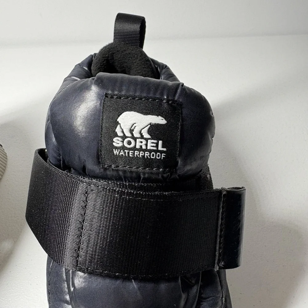 SOREL Womens Out‎ N About Puffy Waterproof Winter Sneaker Boots Size 8 Navy Blue